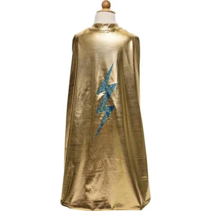 Great Pretenders Dress Up Accessories Default Reversible Blue Lightning Holographic Cape (Size 5-6 yrs)