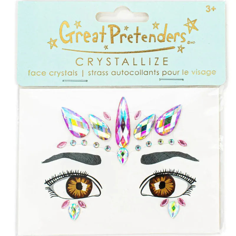 Great Pretenders Dress Up Accessories Face Crystals - Pink Unicorn