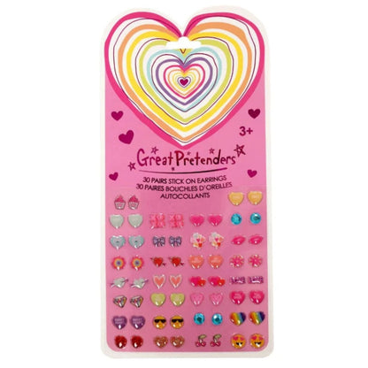 Great Pretenders Dress Up Accessories Heart Sticker Earrings