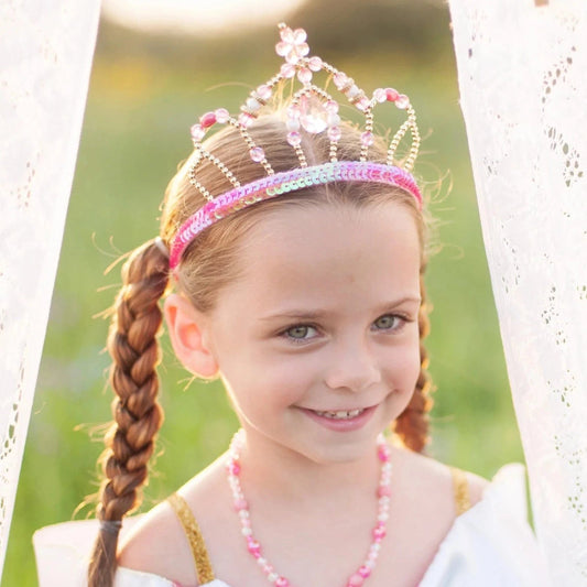 Great Pretenders Dress Up Accessories Pink and Gold Fairy Princess Tiara