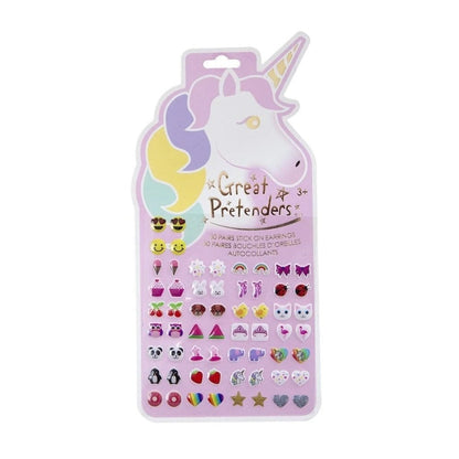 Great Pretenders Dress Up Accessories Unicorn Sticker Earrings