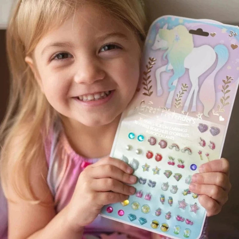 Great Pretenders Dress Up Accessories Whimsical Unicorn Sticker Earrings