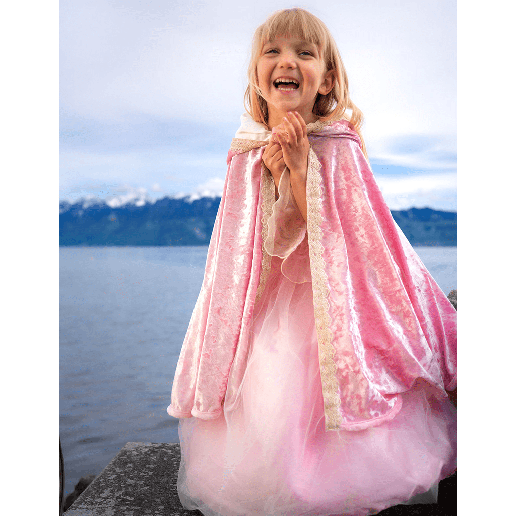 Great Pretenders Dress Up Deluxe Pink Princess Cape (Size 3-4)