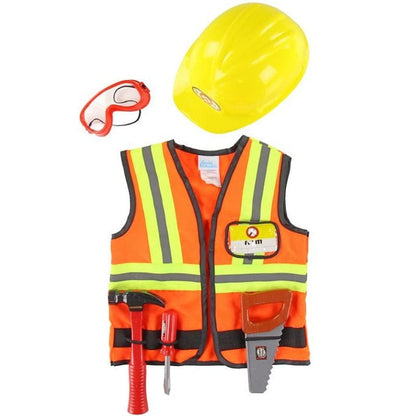Great Pretenders Dress Up Outfits Construction Worker Set (Size 5-6)