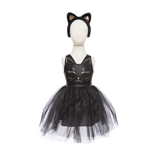 Great Pretenders Dress Up Outfits Default Black Cat Dress & Headpiece (Size 5-6 yrs)