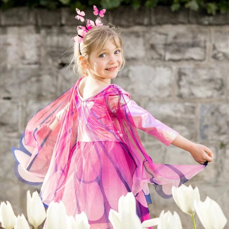 Great Pretenders Dress Up Outfits Default Butterfly Twirl Dress with Wings - Pink (Size 3-4 yrs)