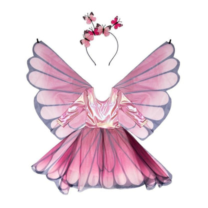 Great Pretenders Dress Up Outfits Default Butterfly Twirl Dress with Wings - Pink (Size 3-4 yrs)