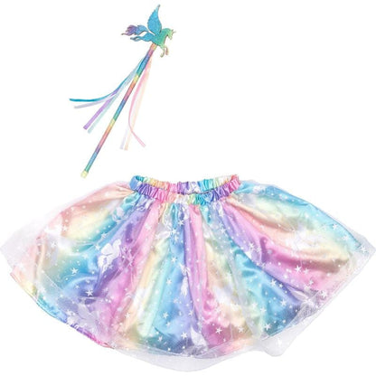 Great Pretenders Dress Up Outfits Default Enchanted Unicorn Skirt & Wand Set (Size 4-6 yrs)