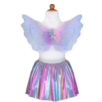 Great Pretenders Dress Up Outfits Default Magical Unicorn Skirt & Wings Pastel (Size 4-6 yrs)