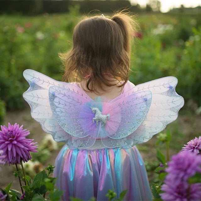 Great Pretenders Dress Up Outfits Default Magical Unicorn Skirt & Wings Pastel (Size 4-6 yrs)