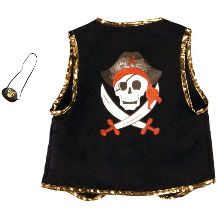 Great Pretenders Dress Up Outfits Default Pirate Vest with Eye Patch (Size 4-7 yrs)