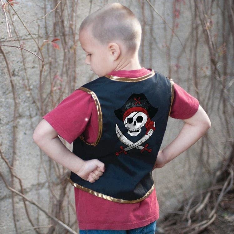 Great Pretenders Dress Up Outfits Default Pirate Vest with Eye Patch (Size 4-7 yrs)