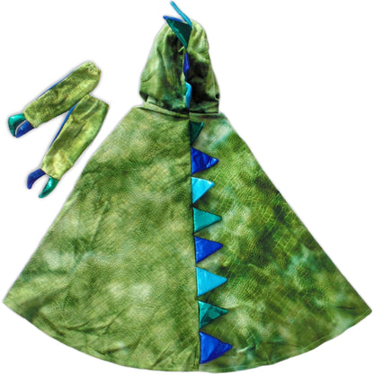 Great Pretenders Dress Up Outfits Dragon Cape with Claws - Green (Size 5-6)