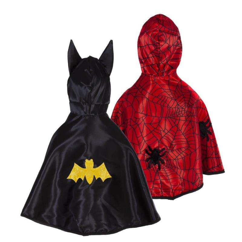 Great Pretenders Dress Up Outfits Reversible Spider / Bat Cape (Size 2-3)