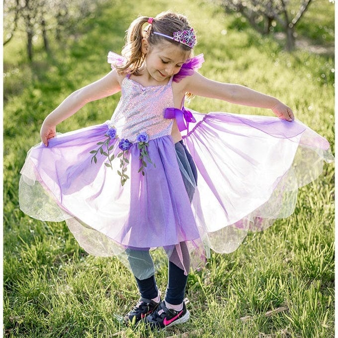 Great Pretenders Dress Up Outfits Sequins Forest Fairy Tunic - Lilac (Size 3-4 yrs)