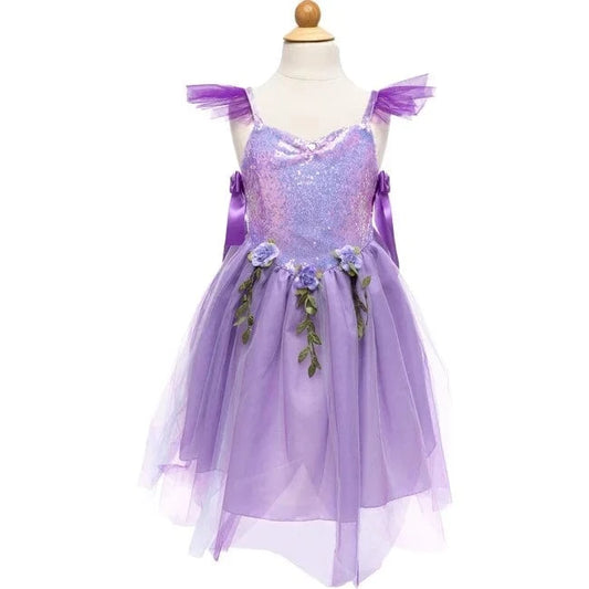 Great Pretenders Dress Up Outfits Sequins Forest Fairy Tunic - Lilac (Size 3-4 yrs)