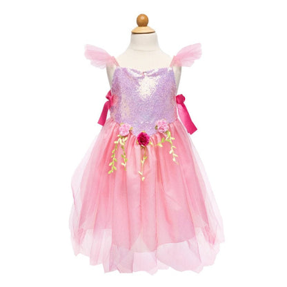 Great Pretenders Dress Up Outfits Sequins Forest Fairy Tunic - Pink (Size 3-4 yrs)