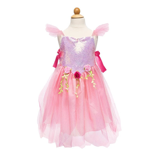 Great Pretenders Dress Up Outfits Sequins Forest Fairy Tunic - Pink (Size 5-6 yrs)