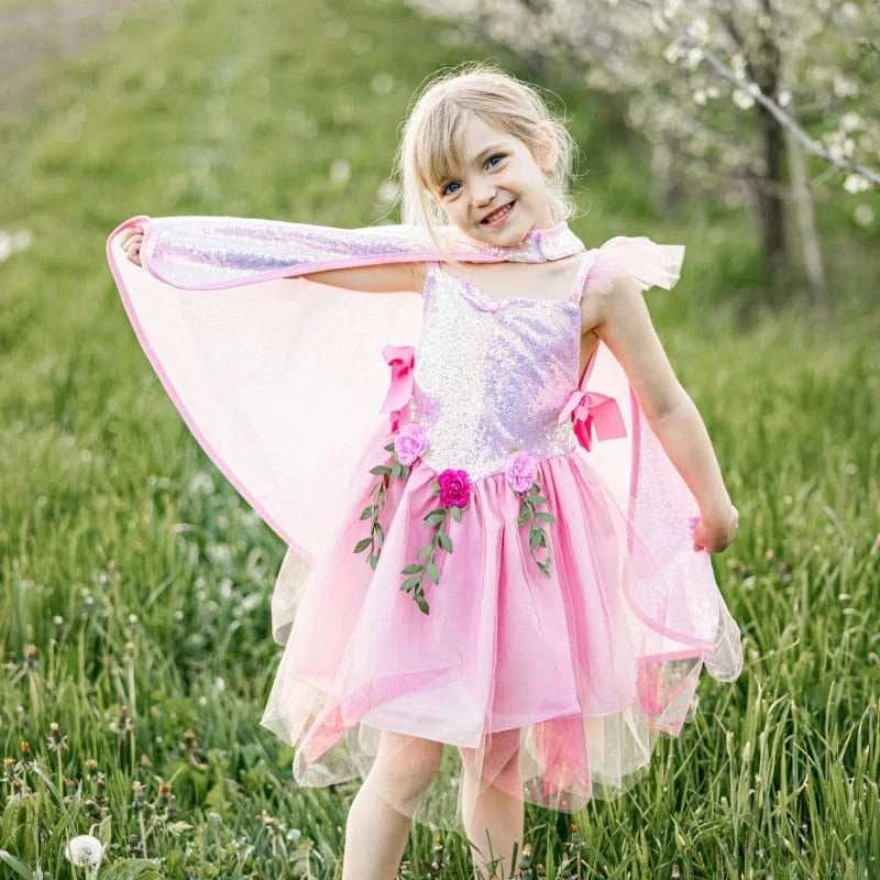 Great Pretenders Dress Up Outfits Sequins Forest Fairy Tunic - Pink (Size 5-6 yrs)