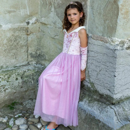 Great Pretenders Dress Up Outfits Velvety Soft Sleeping Sweetheart Princess Gown (Size 5-6 yrs)
