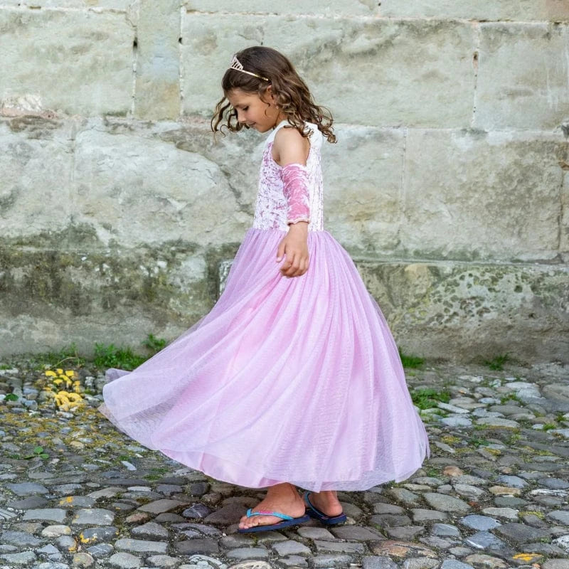 Great Pretenders Dress Up Outfits Velvety Soft Sleeping Sweetheart Princess Gown (Size 5-6 yrs)