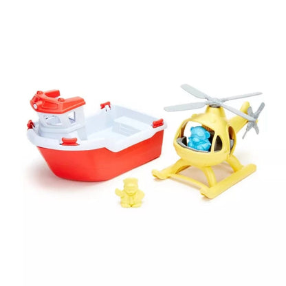 Green Toys Vehicles Green Toys - Rescue Boat & Helicopter