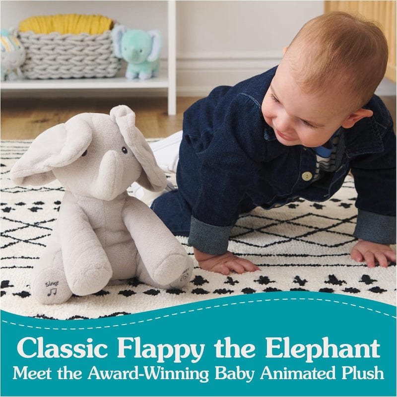 Gund Animated Plush Default Peek-a-Boo Flappy the Elephant 7 in
