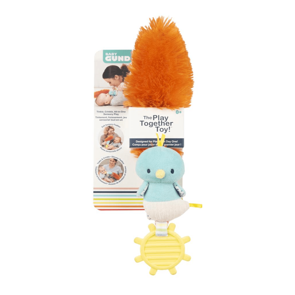 Gund Infant Sensory Toys Tinkle Crinkle Play Together Birdie