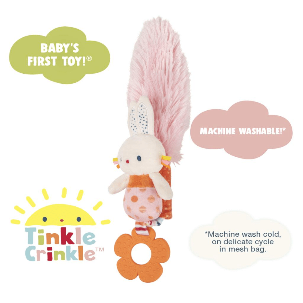 Gund Infant Sensory Toys Tinkle Crinkle Play Together Bunny