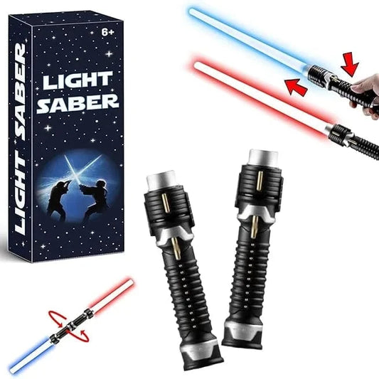 H&J Gift Enclosure Cards 2 Retractable Light Sabers UPC