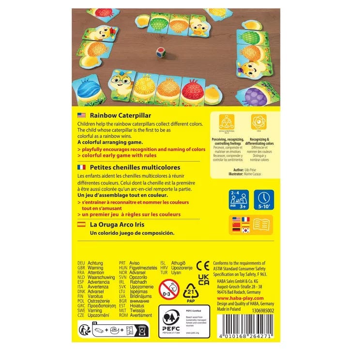 Haba Board Games Default Rainbow Caterpillar Game