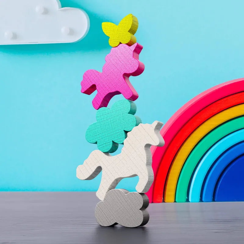 Haba Brain Teaser Games Stacking Challenge Unicorns