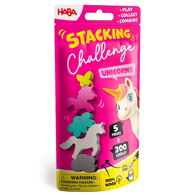 Haba Brain Teaser Games Stacking Challenge Unicorns