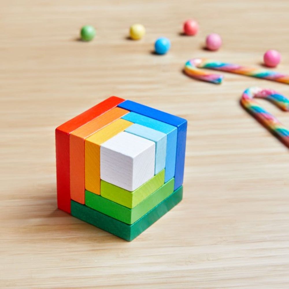 Haba Construction 3D Rainbow Cube Arranging Game