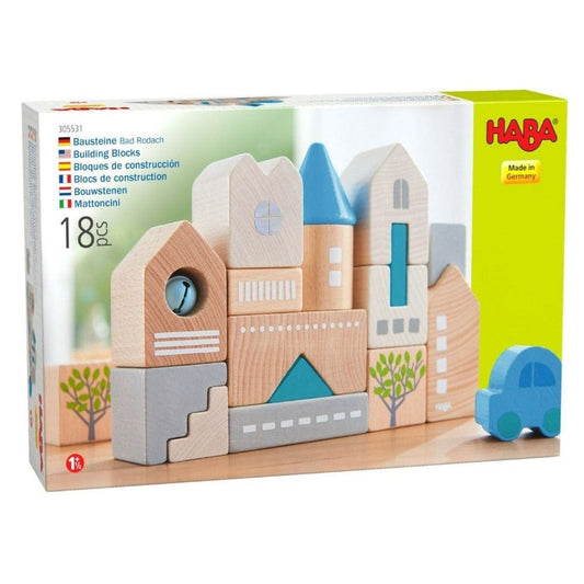 Haba Construction Bad Rodach Building Blocks - 18 Piece Set