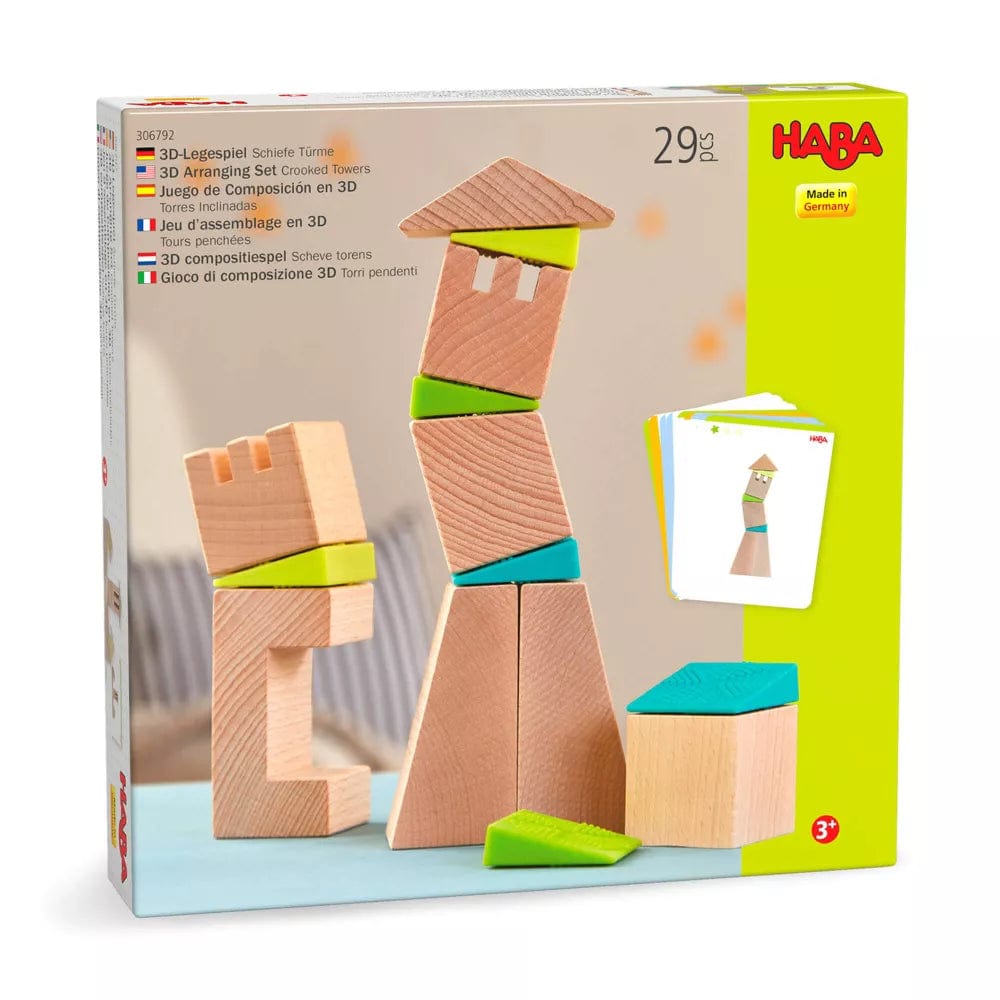 Haba Construction Default Crooked Towers Wooden Blocks