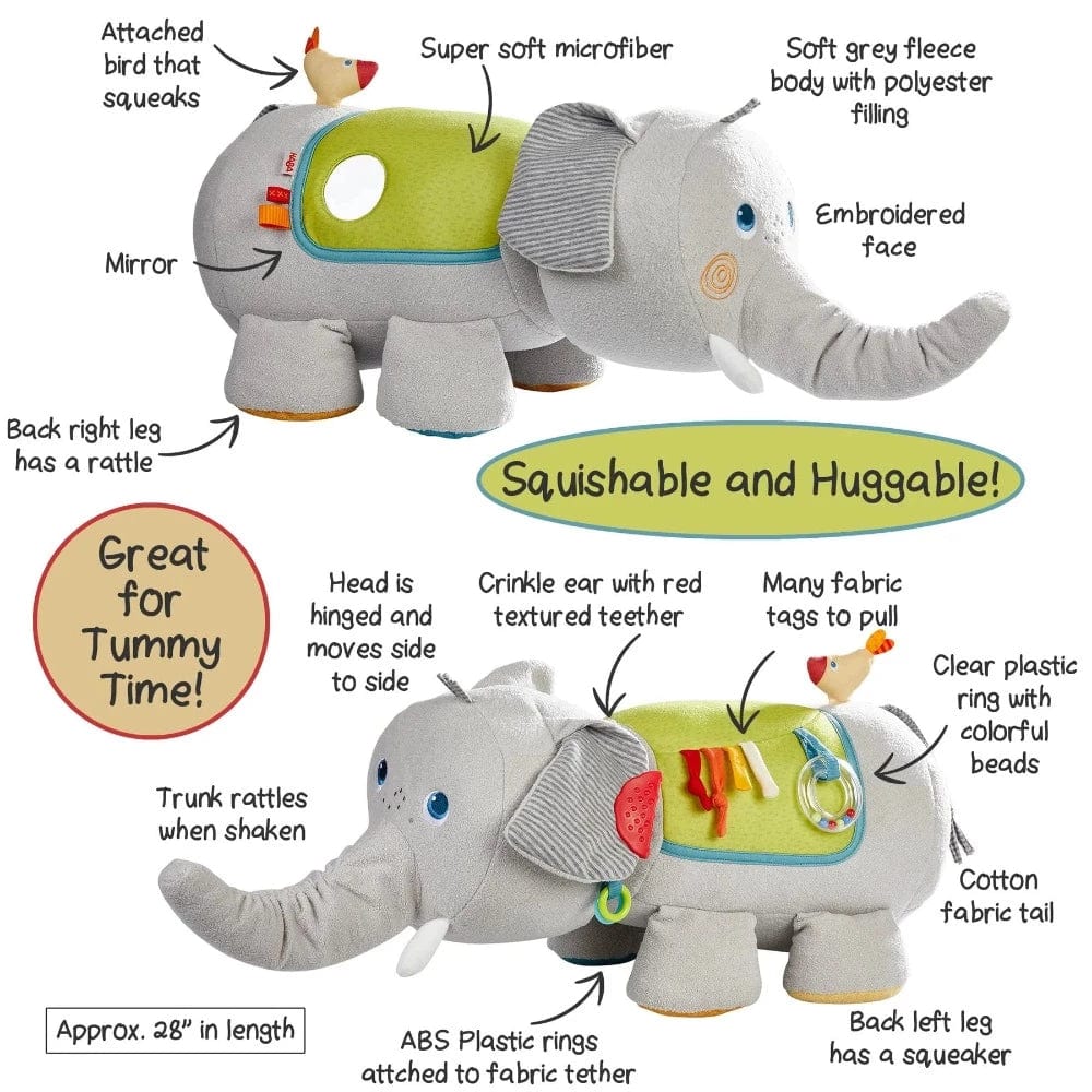 Haba Infant Sensory Toys Discovery Elephant Pillow