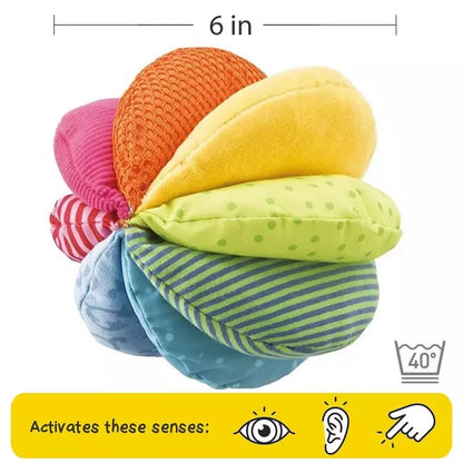 Haba Infant Sensory Toys Rainbow Fabric Baby Ball