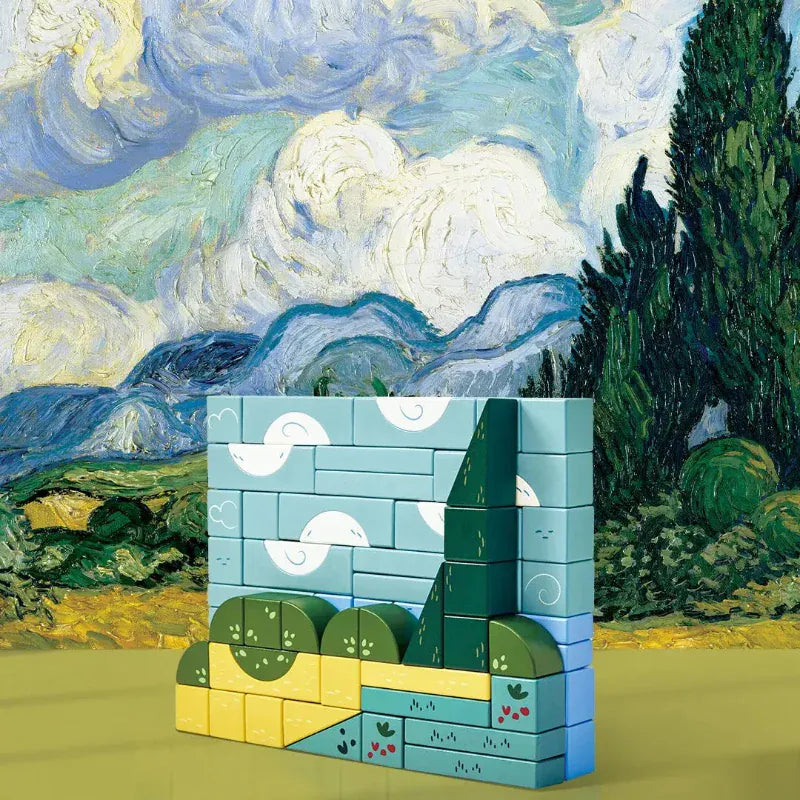 Hape Block Sets Van Gogh Building Block Set (The Met)