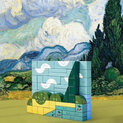 Hape Block Sets Van Gogh Building Block Set (The Met)