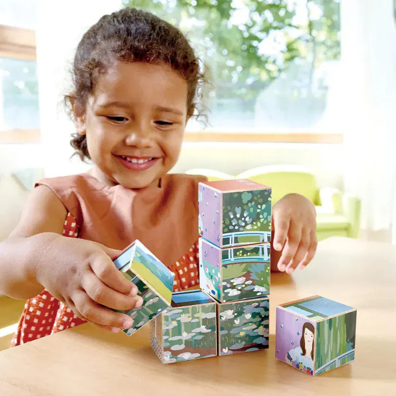 Hape Chunky Puzzles 6-in-1 Art Puzzle Cubes (The Met)