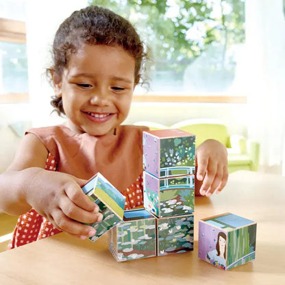 Hape Chunky Puzzles 6-in-1 Art Puzzle Cubes (The Met)