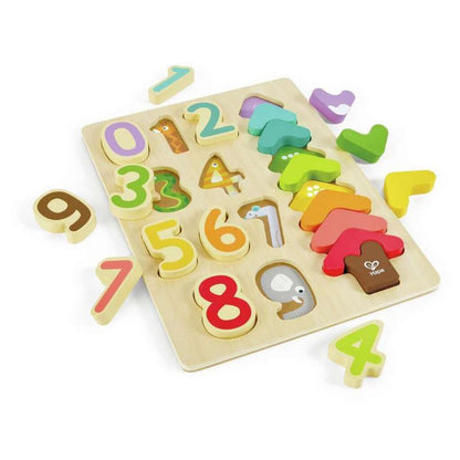 Hape Chunky Puzzles Default Color & Numbers Puzzle