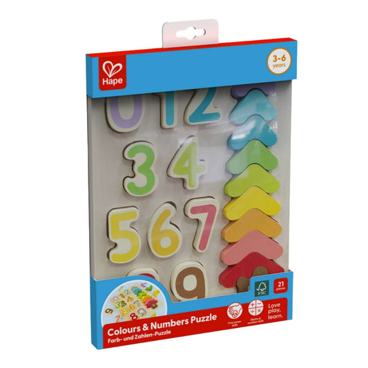 Hape Chunky Puzzles Default Color & Numbers Puzzle