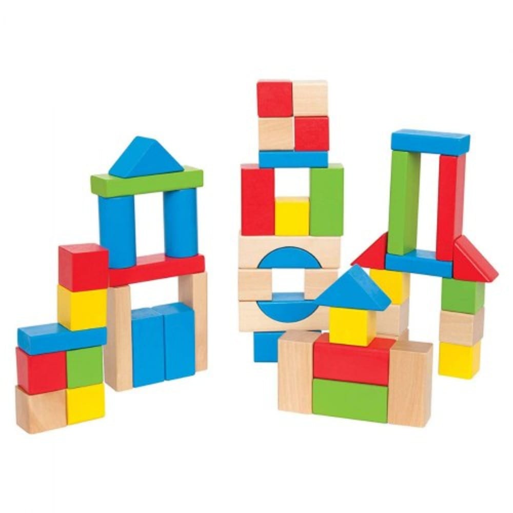 Hape Construction Maple Blocks 50 pc Set