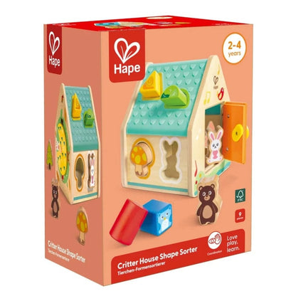 Hape Educational Play Default Critter House Shape Sorter