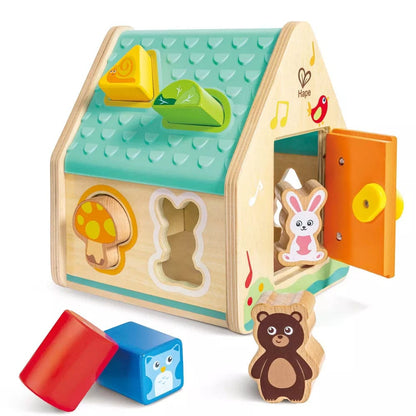 Hape Educational Play Default Critter House Shape Sorter