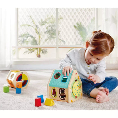 Hape Educational Play Default Critter House Shape Sorter