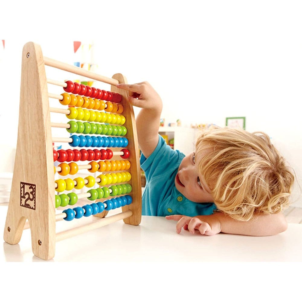 Hape Educational Play Rainbow Bead Abacus