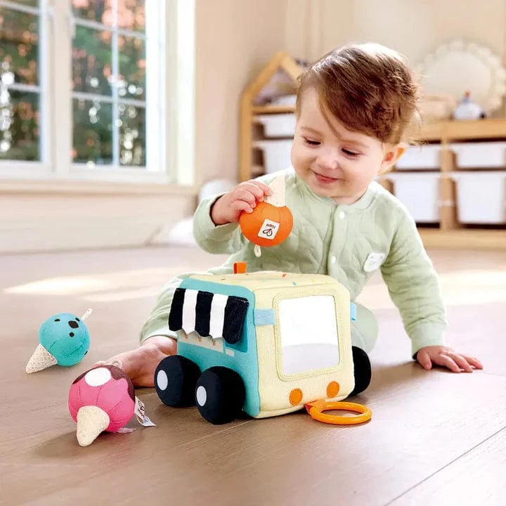 Hape Infant Sensory Toys Ice Cream Activity Cube